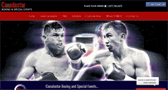 Desktop Screenshot of canadastarboxing.com