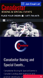 Mobile Screenshot of canadastarboxing.com